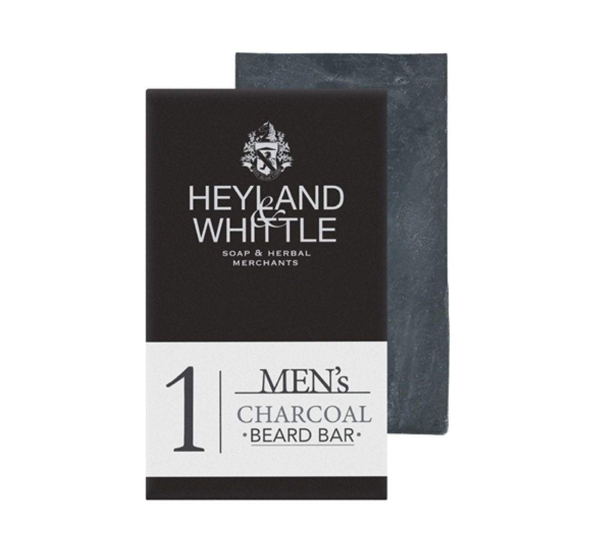 Mens_Charcoal_Beard_Bar_Heyland_Whittle Heyland & Whittle MEN'S CHARCOAL BEARD BAR Barthaar-Seife, 130 g