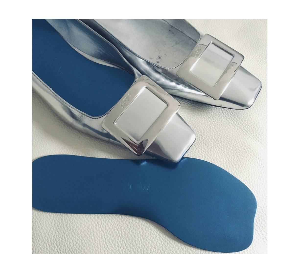 Alice Bow INSOLES HIGH HEELS Einlagen Pumps, Metallic Disco Blue