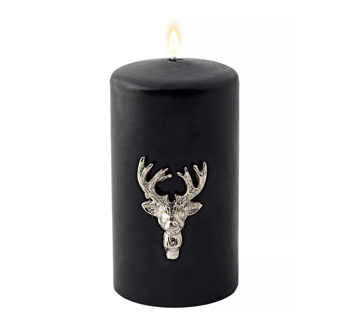 Edzard ELK CANDLE PINS Elch-Kerzenpins, 2er-Set, silberfarben