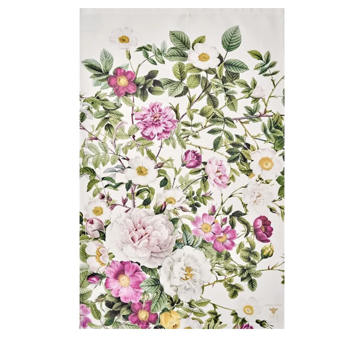 Koustrup Co ROSE FLOWER GARDEN KITCHEN TOWEL Geschirrtuch, Bio-Baumwolle