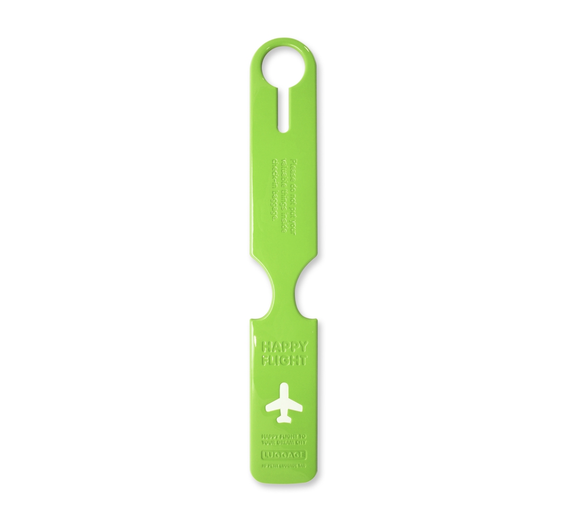 Luggage_Tag_Petit_Happy-Flight_green_Alife_Design2 Alife Design HAPPY FLIGHT  PETIT LUGGAGE TAG Gepäckanhänger grün