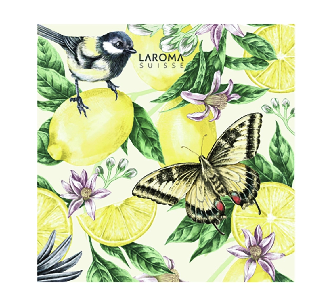 LAROMA Switzerland AMALFI LEMON FRAGRANCE SACHET Zitrone-Duftsachet LAROMA Switzerland AMALFI LEMON FRAGRANCE SACHET Zitrone-Duftsachet