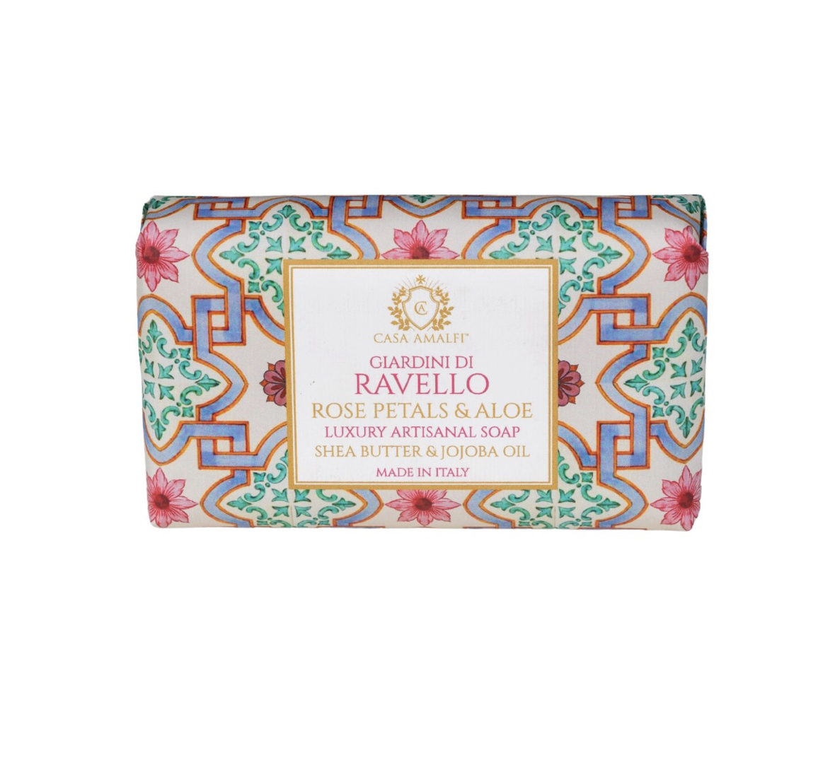 Giardini_di_Ravello_Seife_Casa_Amalfi Casa Amalfi GIARDINI DI RAVELLO SOAP ROSE PETALS ALOE Seife 150g