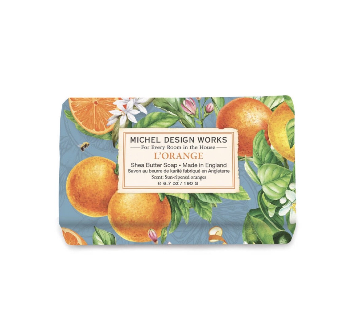 SOAW437_L_Orange_Badeseife_Medium_MDW Michel Design Works L'ORANGE HAND SOAP Medium Badeseife Handseife 190g