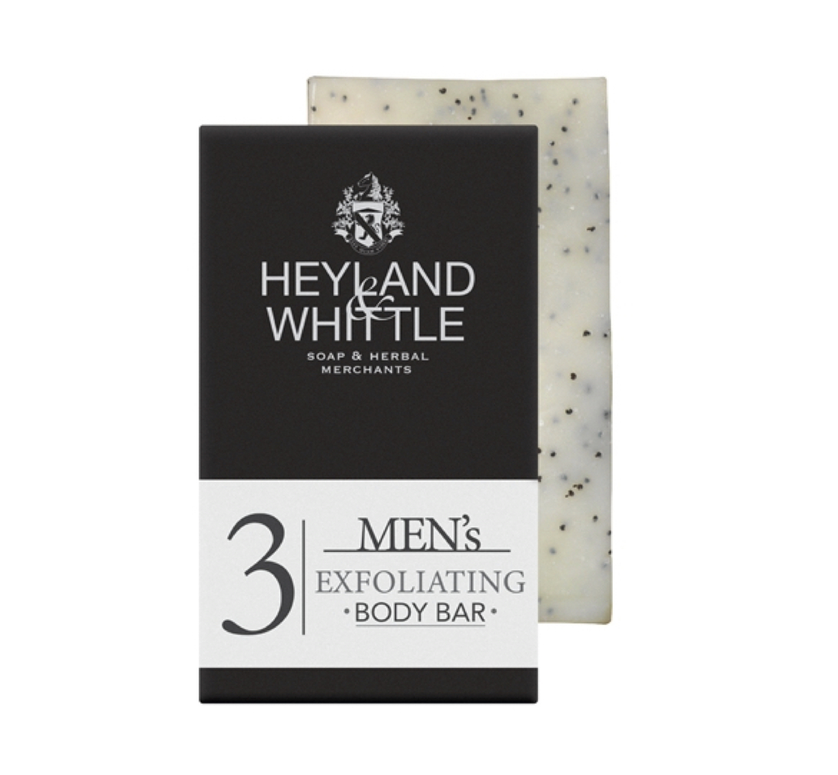 Mens_Exfoliating_Body_Bar_Heyland_Whittle Heyland & Whittle MEN'S EXFOLIATING BODY BAR Körperpeeling-Seife, 120 g
