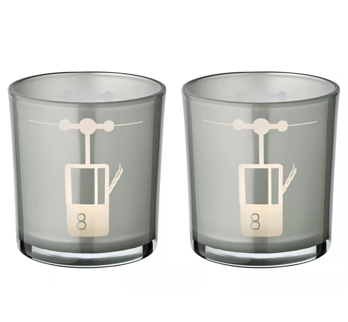 Edzard LIFT GLASS LANTERNS, Teelichtgläser, 2er Set