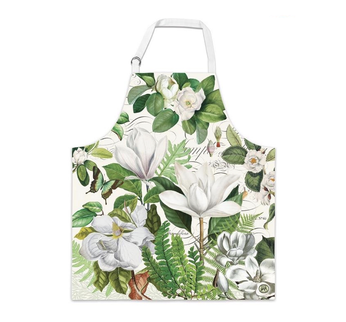 APR419_Magnolia_Petals_Apron_Schuerze_Michel_Design_Works Michel Design Works Kitchen Apron Pockets Kochschürze mit Taschen MAGNOLIA PETALS APR419