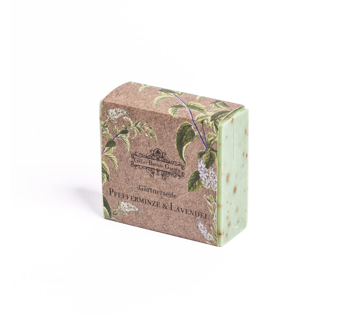 196062_G-rtnerseife_Pfefferminze_Lavendel The Great British Garden Company PEPPERMINT LAVENDER GARDENERS' SOAP BAR Pfefferminze Lavendel Gärtnerseife 100g