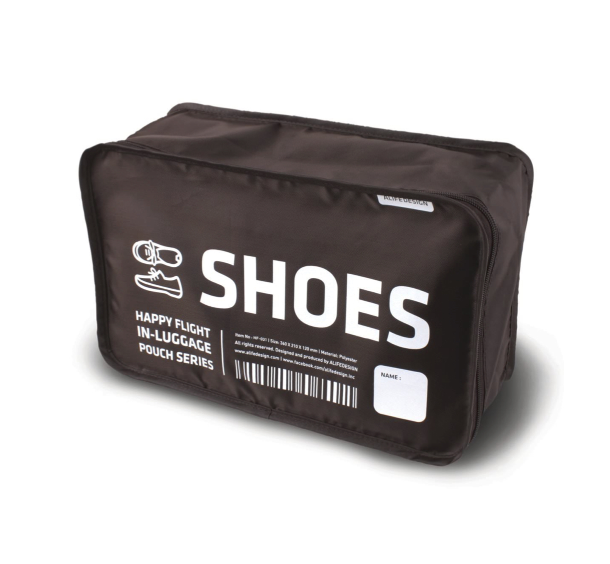 Shoes_Schuhbeutel_braun Alife Design SHOES IN-LUGGAGE POUCH Schuhbeutel Schuhtasche (braun)