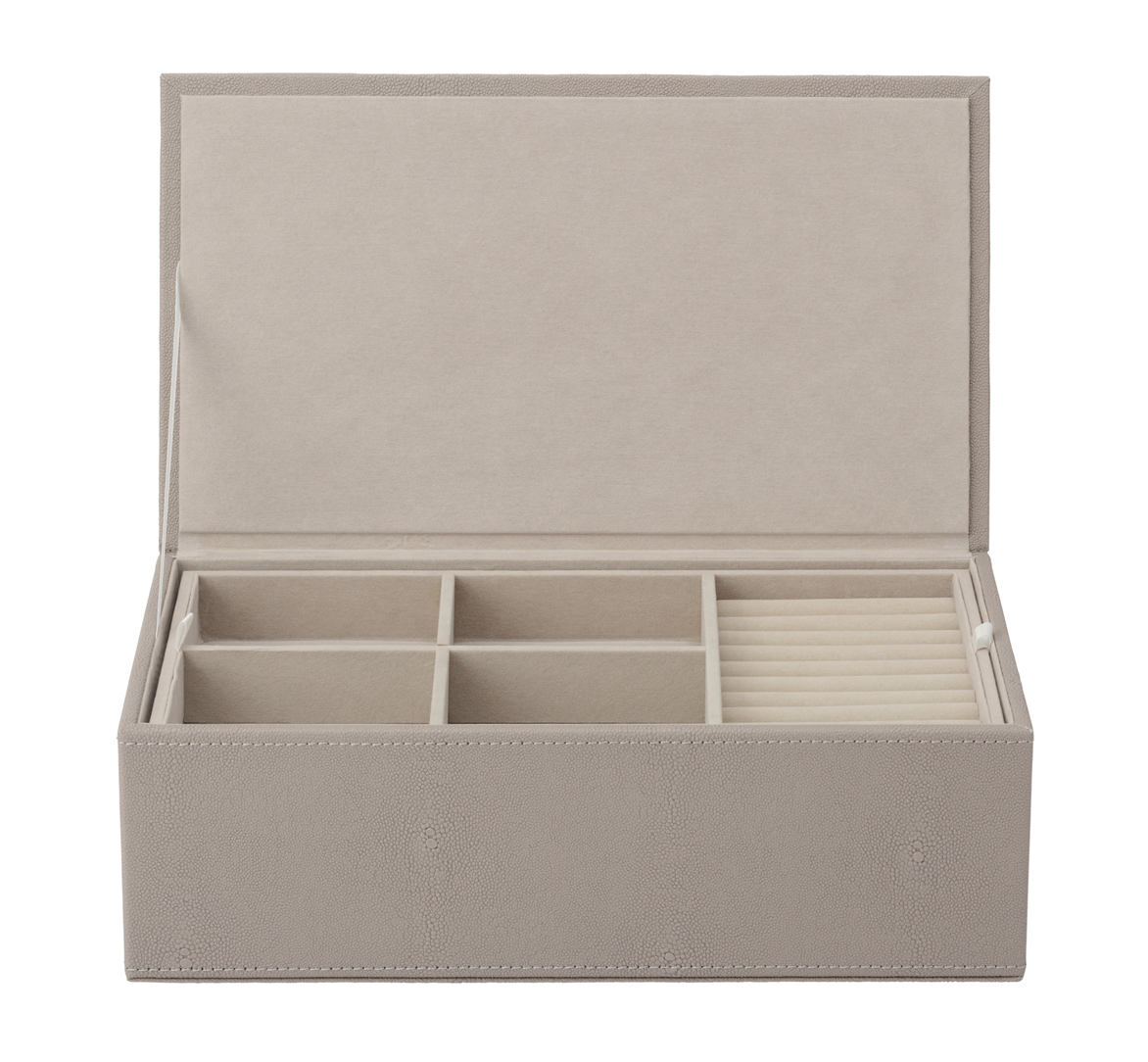 Fawn_Sting_Jewellery_Box_large_080045_mojoo mojoo STING JEWELLERY BOX LARGE Schmuckkasten 33 x 19 x 10,5 cm fawn hellbeige