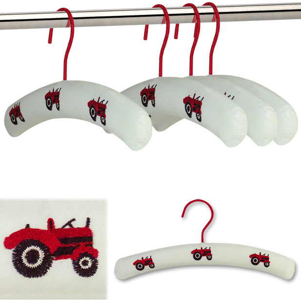 Gepolsterte_Kleiderbuegel_Traktor_30cm_weiss_rot