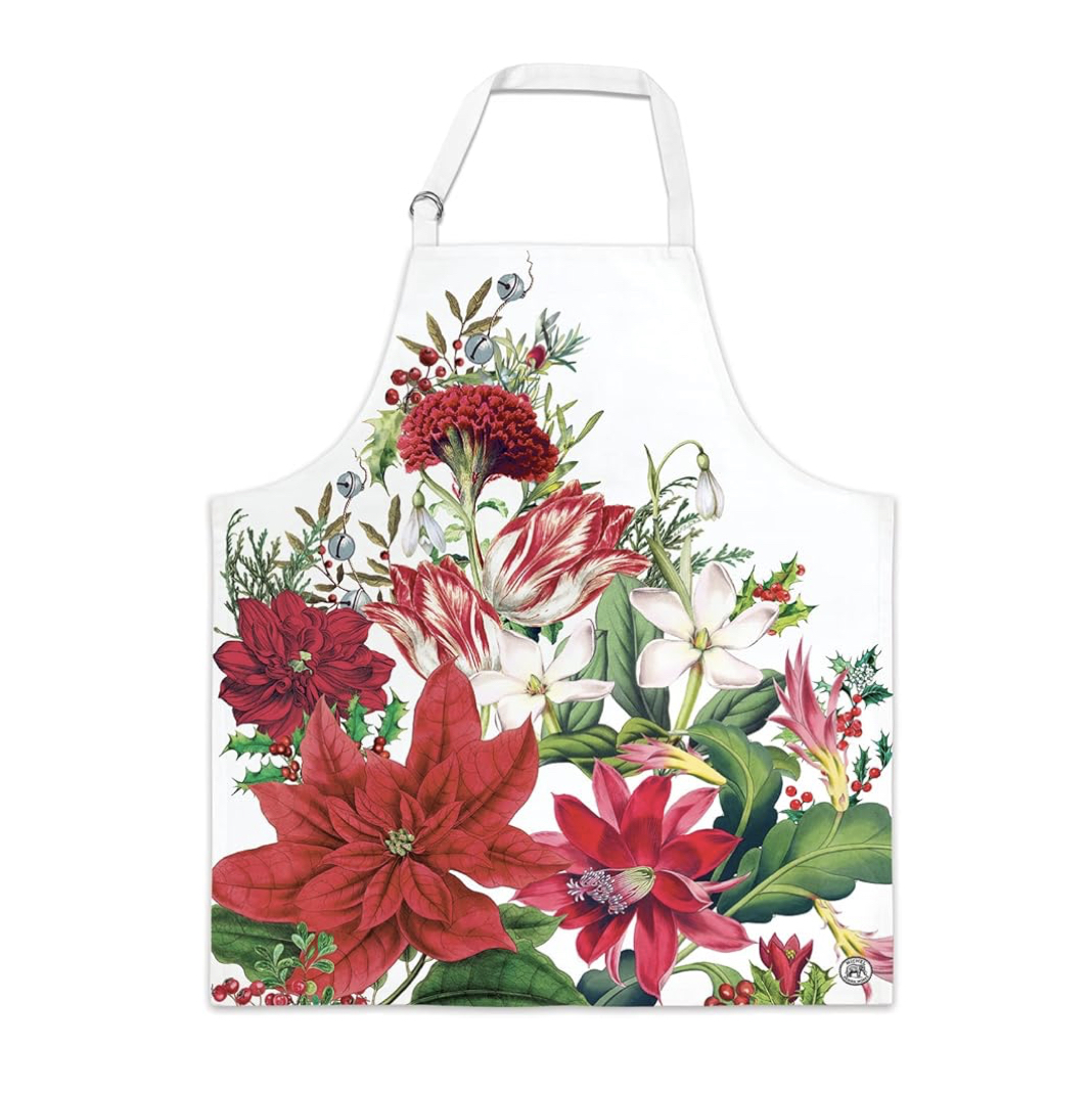 APR361_Christmas_Bouquet_Apron_Sch-rze_Michel_Design_Works Michel Design Works Kitchen Apron Küchenschürze CHRISTMAS BOUQUET APR361