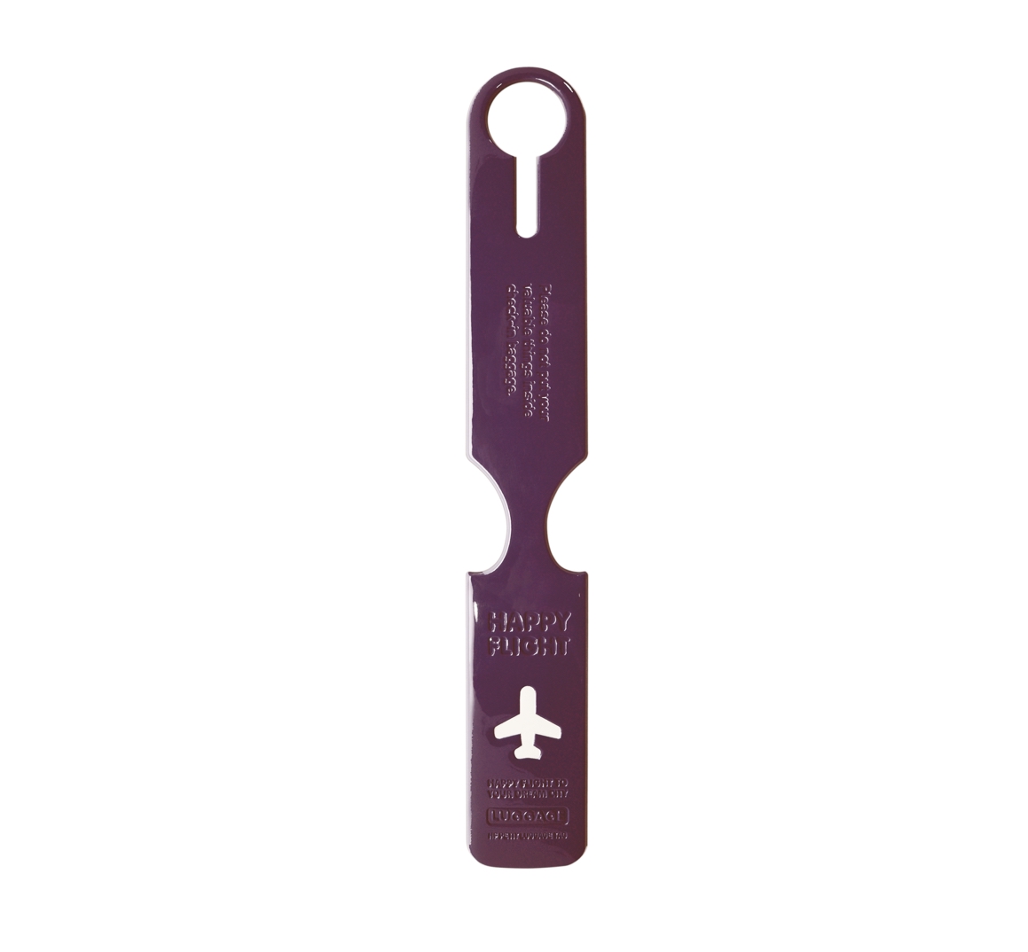 Luggage_Tag_Petit_Happy-Flight_violet_Alife_Design Alife Design HAPPY FLIGHT PETIT LUGGAGE TAG Gepäckanhänger violett