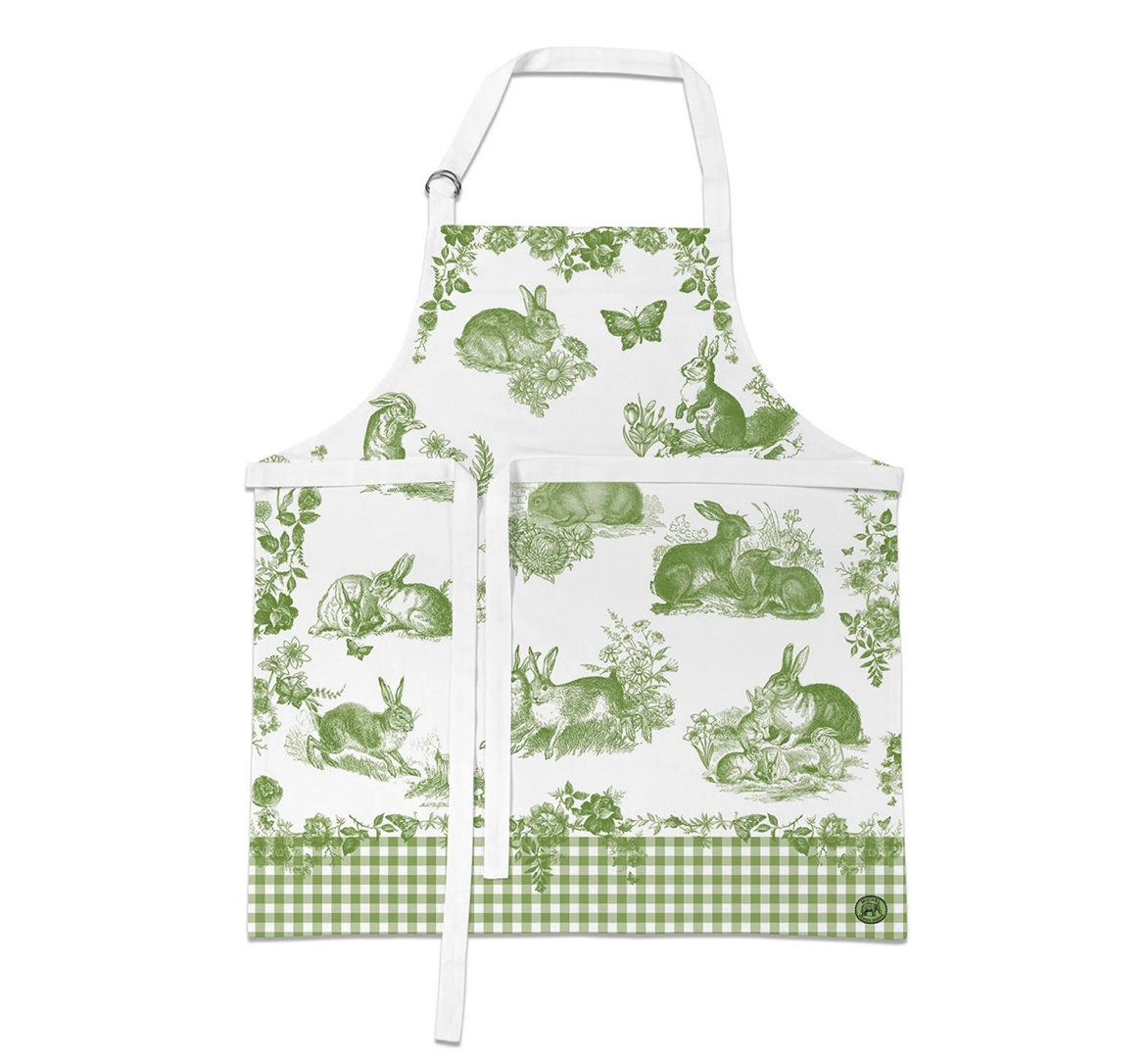 APR338_Bunny_Toile_Apron_Sch-rze_Michel_Design_Works Michel Design Works Kitchen Apron Küchenschürze BUNNY TOILE