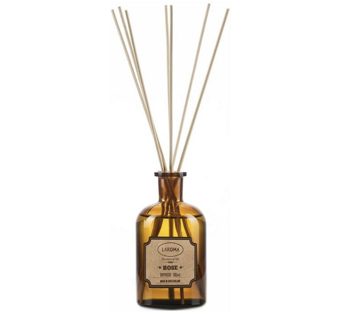 Rose_Diffuser_Laroma LAROMA Switzerland ROSE DIFFUSER Apotheker Kollektion Duftöl-Diffuser 100 ml Raumdiffuser