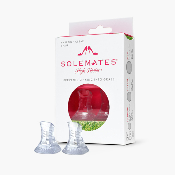 SM-HH-NC-1 NARROW Solemates High Heeler™ Stöckelstulpen Absatzschoner Transparent Clear