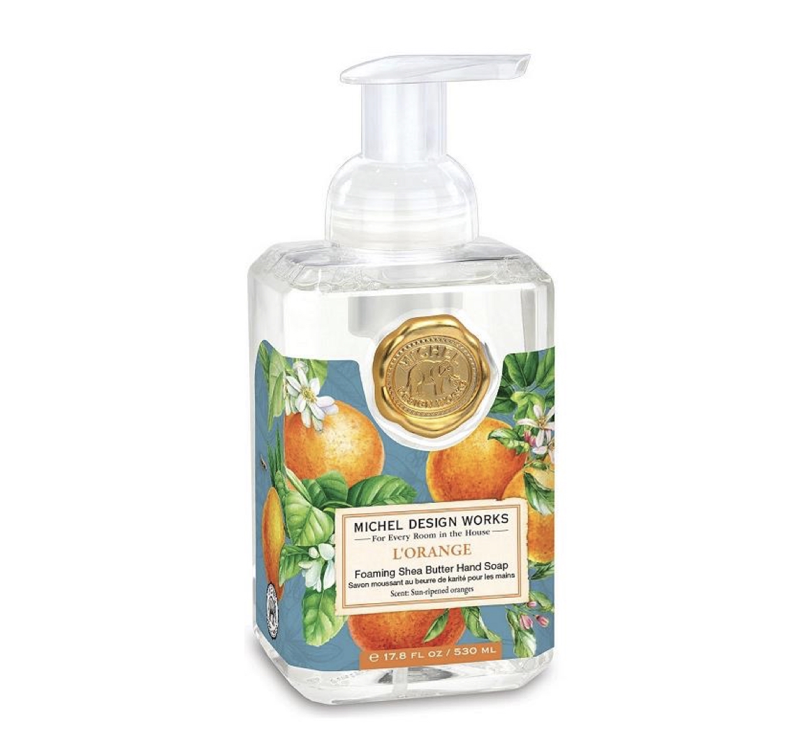 FOA437_L_Orange_Schaumseife_MDW1 Michel Design Works L'ORANGE FOAMING HAND SOAP Sheabutter-Handseife Schaumseife