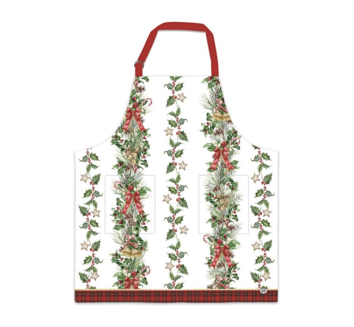 Michel Design Works HOLIDAY GARLAND KITCHEN APRON Kochschürze Kopie Michel Design Works HOLIDAY GARLAND KITCHEN APRON Kochschürze Kopie