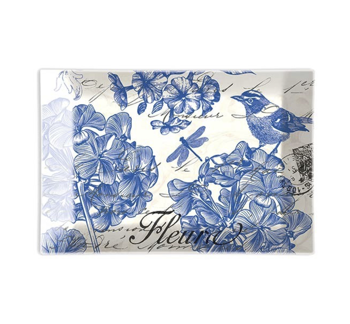 GSDR284_Indigo_Cotton_Seifenschale_Michel_Design_Works Michel Design Works Glasseifenschale INDIGO COTTON GSDR284