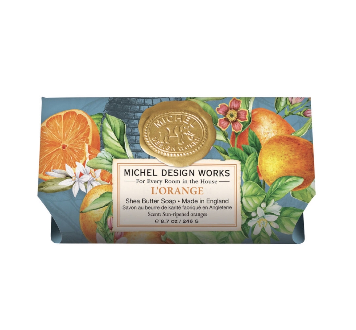 SOAL437_L_Orange_Badeseife_MDW Michel Design Works L'ORANGE BATH SOAP BAR Handseife Badeseife (246g)