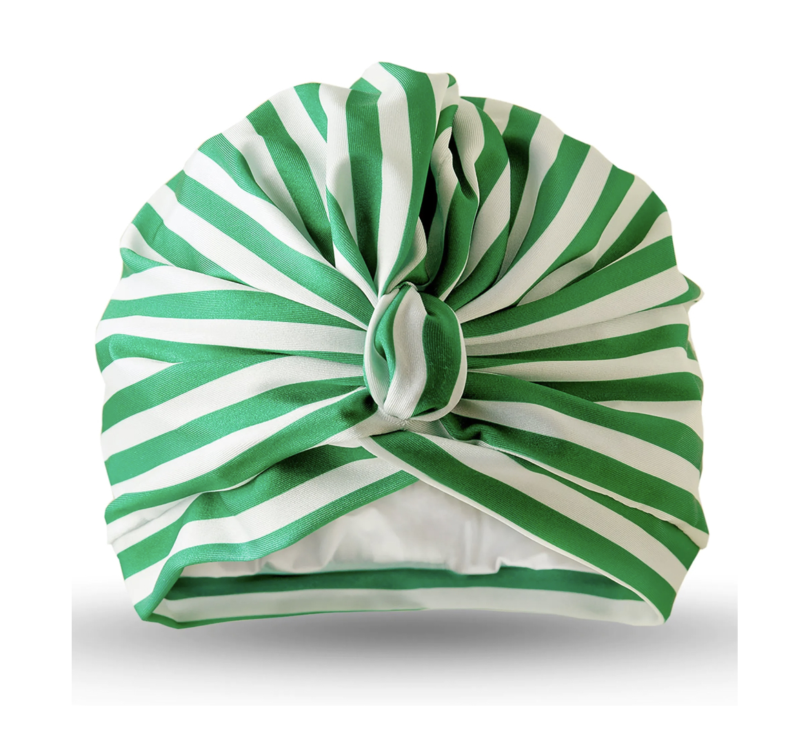 Stripey_Green_Shower_Turban_Dilly_Daydream Dilly Daydream STRIPEY GREEN SHOWER TURBAN Duschturban
