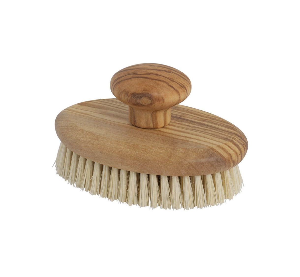 Redecker MASSAGE BRUSH Massagebürste mit Knauf, helle Borsten