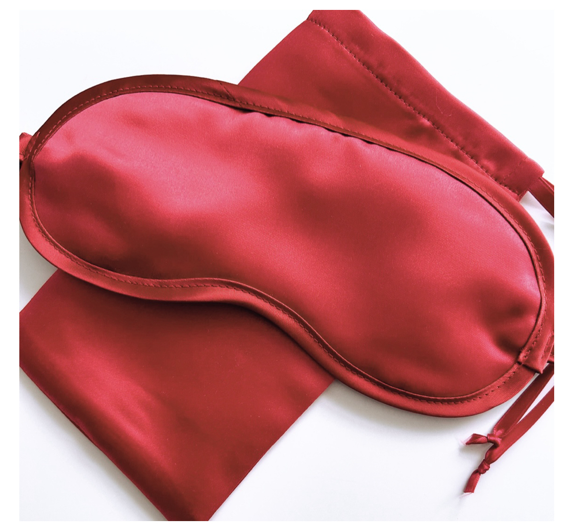 Schlafmaske_Katrin_Leuze_Rot_neu Katrin Leuze SATIN EYE MASK & CASE Schlafmaske & Etui Rot