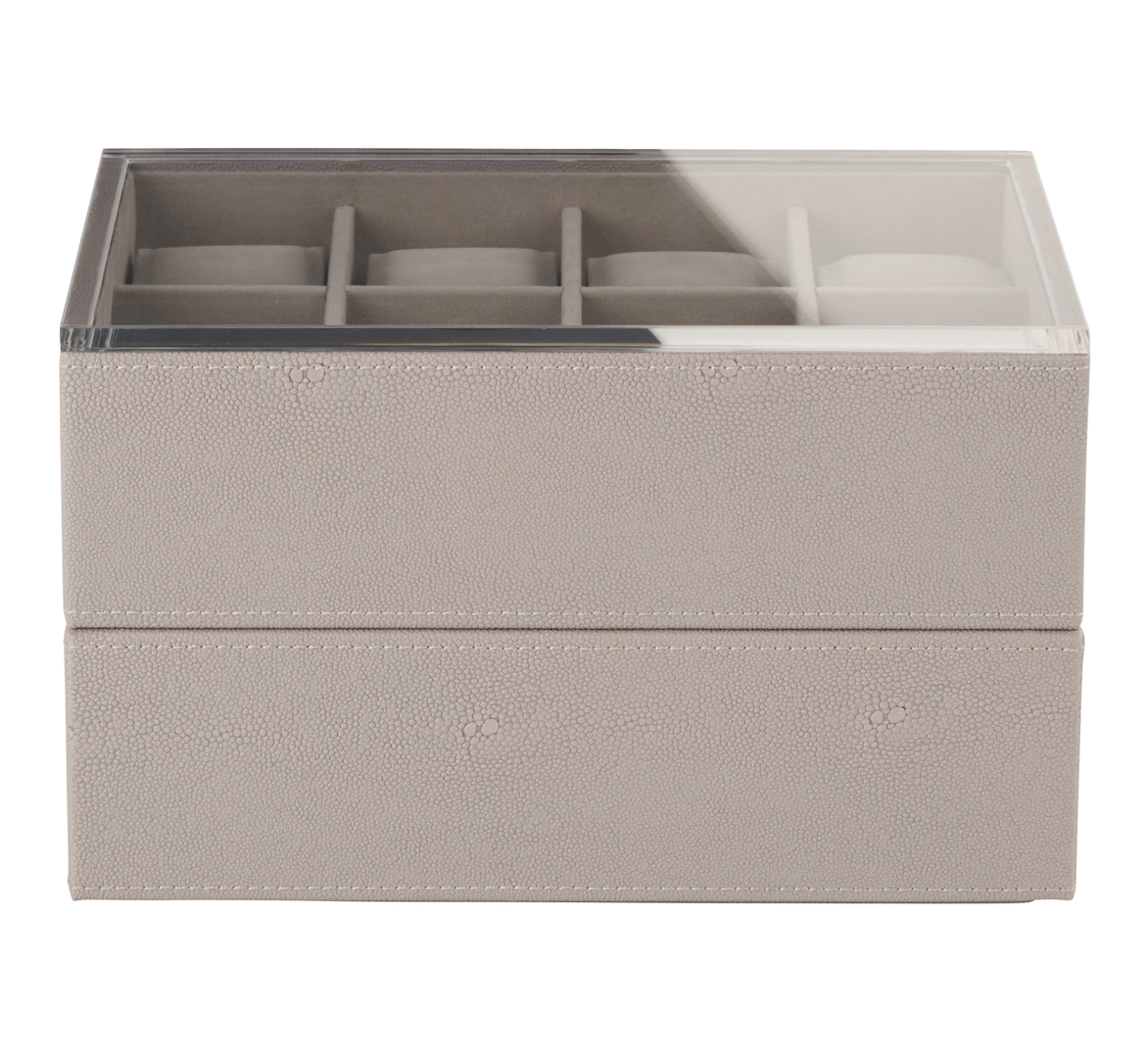 Fawn_Sting_Watch_Box_080074_mojoo mojoo STING WATCH BOX Uhrenkasten 25 x 18,5 x 15 cm fawn hellbeige