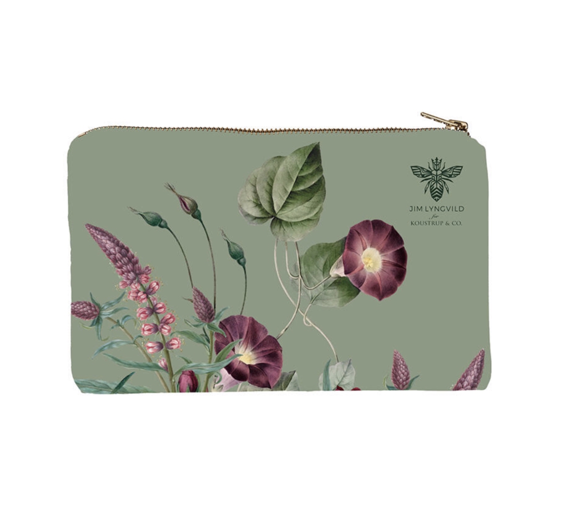 Blossom_Garden_Cosmetic_Bag_Flat_KoustrupCo1 Koustrup & Co BLOSSOM GARDEN COSMETIC BAG FLAT Kosmetiktasche, Bio-Baumwolle