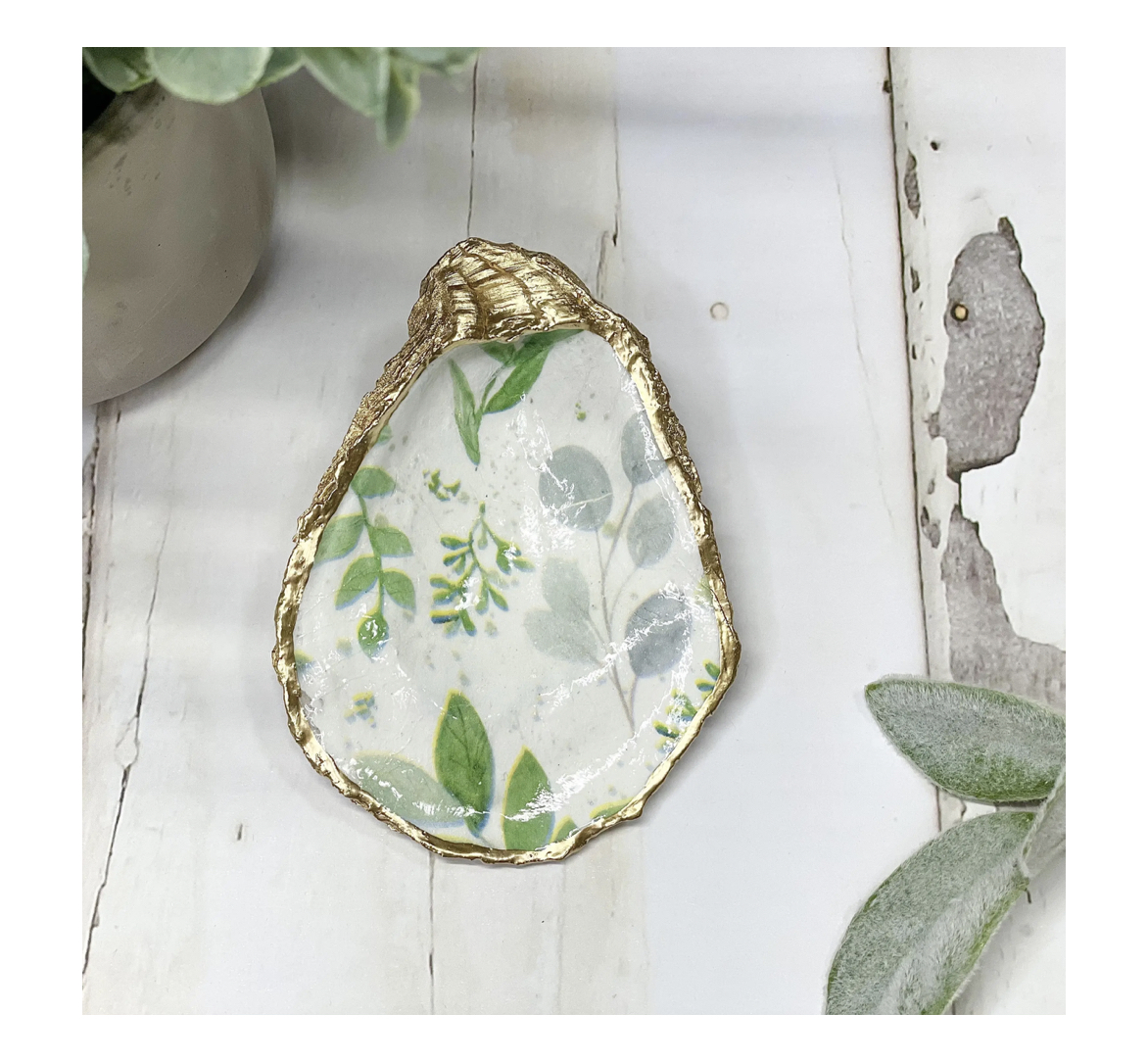 Eucalyptus_Oyster_Alison_Brooke Alison Brooke Designs EUCALYPTUS OYSTER TRINKET DISH Austern-Schmuckschale