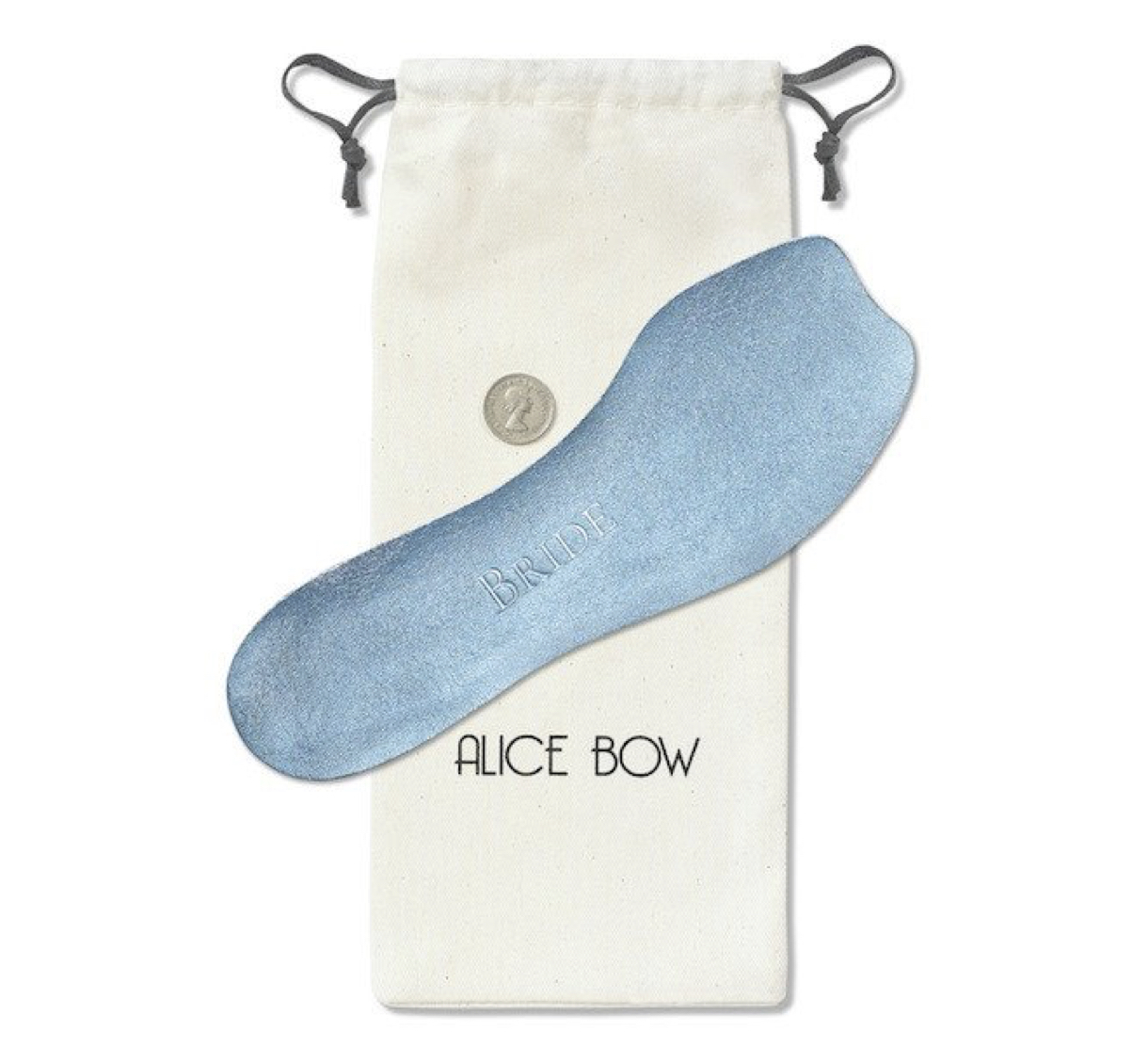 Alice Bow BRIDE INSOLES HIGH HEELS Einlagen für Brautschuhe, ab EU33 Metallic Blue