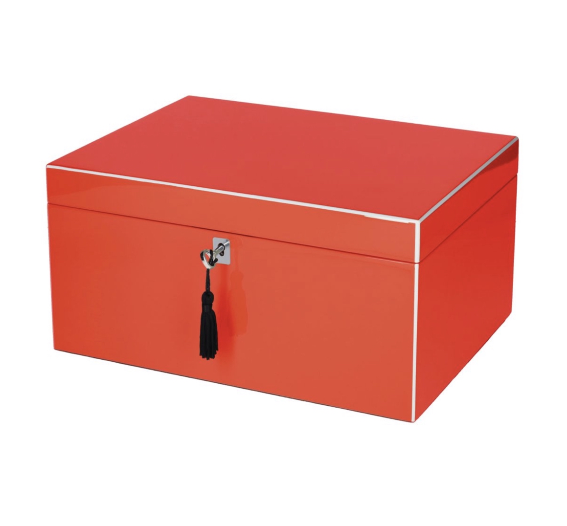 Gift Company TANG CORAL RED JEWELLERY BOX Schmuckkasten mit Schloss & Spiegel (Korallenrot) Gift Company TANG CORAL RED JEWELLERY BOX Schmuckkasten mit Schloss & Spiegel (Korallenrot)