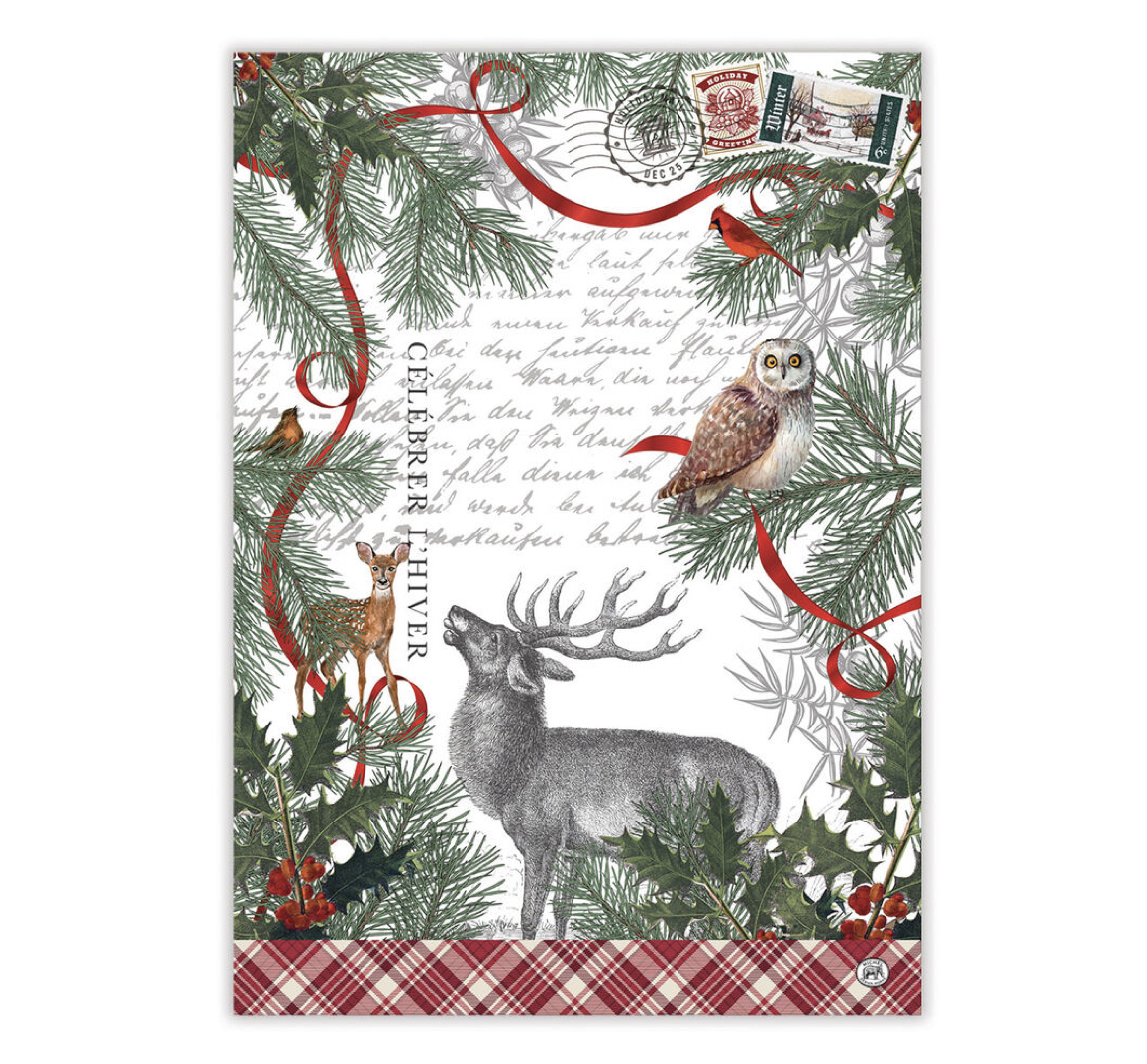 TOW425_Winter_Woodland_Geschirrtuch_Michel_Design_Works Michel Design Works Küchentuch WINTER WOODLAND TOW425