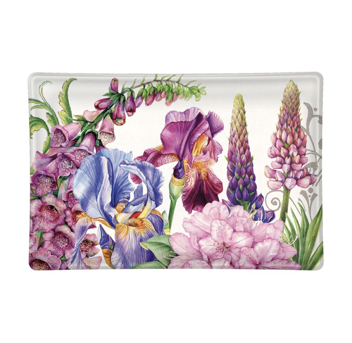 GSDR372_Deborahs_Garden_Glasschale_Seifenschale Michel Design Works Glas-Seifenschale GLASS SOAP DISH DEBORAH'S GARDEN