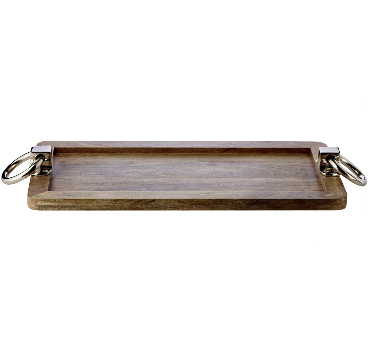 Bobby_Serviertablett_Teakholz_Edzard Edzard BOBBY MANGO WOOD TRAY Serviertablett, Mangoholz 60 x 22 cm