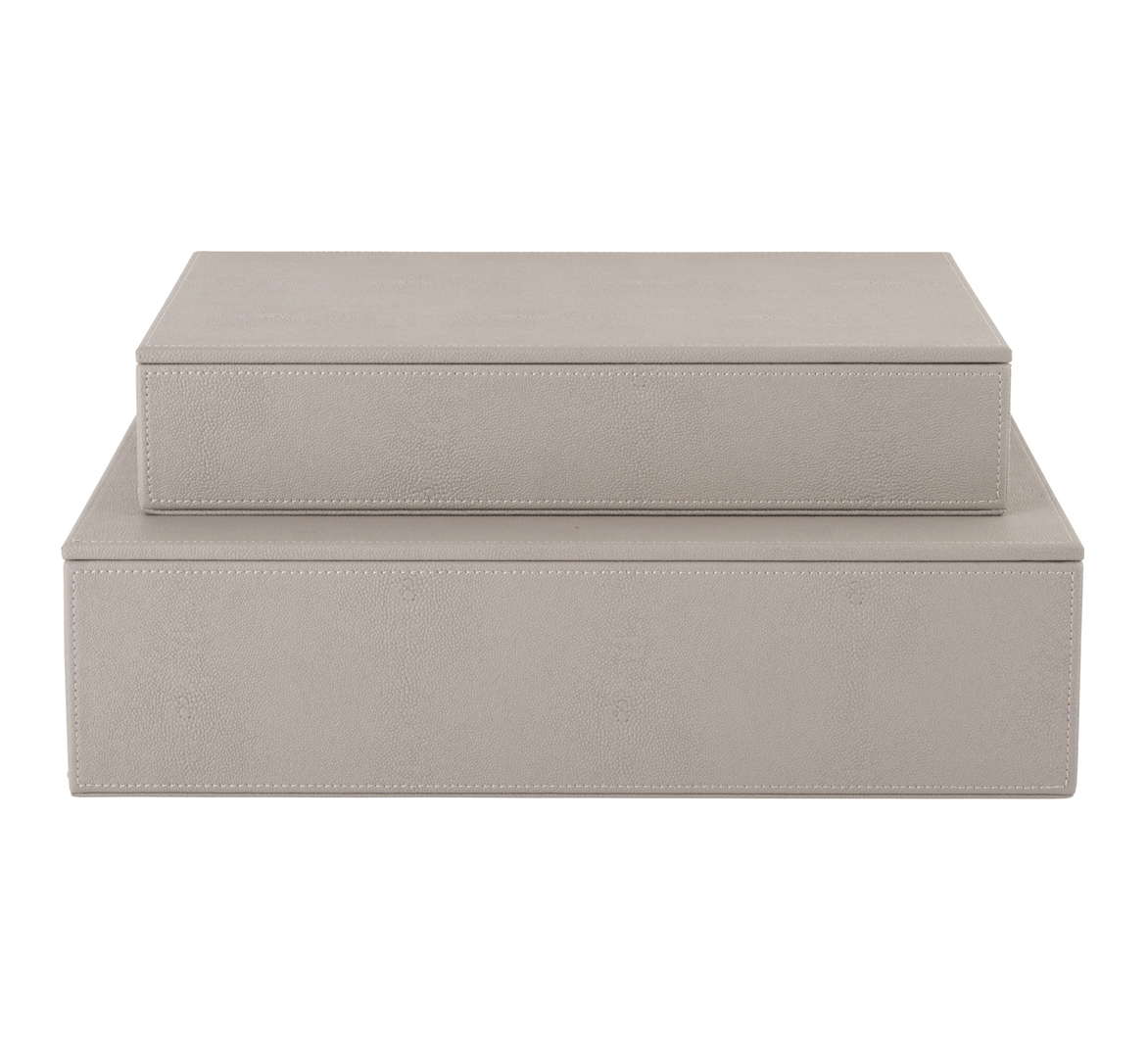 Fawn_Sting_Storage_Boxes_080072_mojoo mojoo STING STORAGE BOX with LID, SET OF 2  Aufbewahrungsbox mit Deckel, 2er Set, fawn