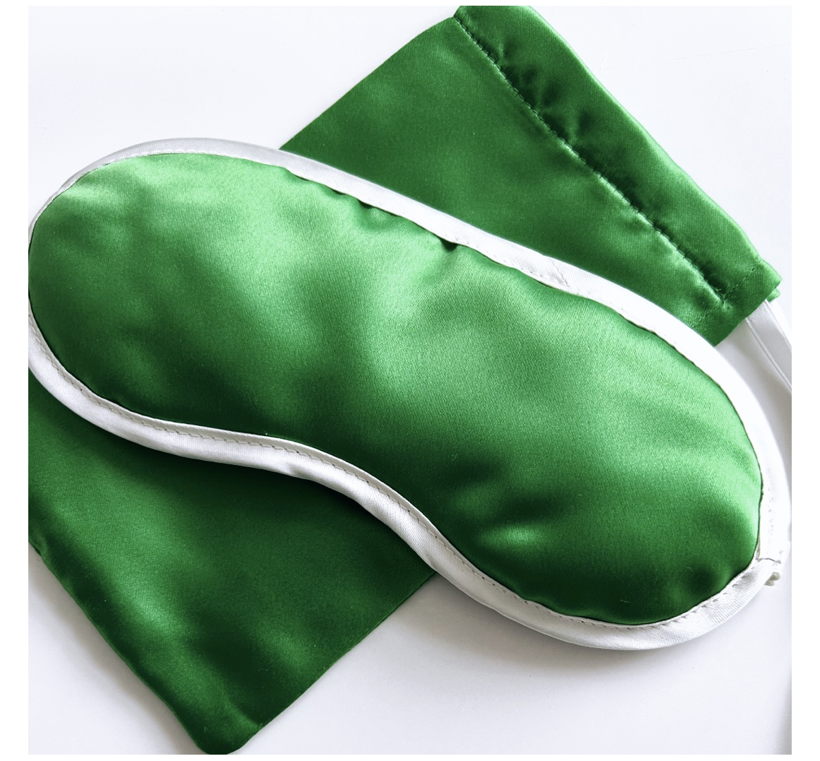Schlafmaske_Katrin_Leuze_Gr-n Katrin Leuze SATIN EYE MASK & CASE Schlafmaske & Etui Smaragd Grün