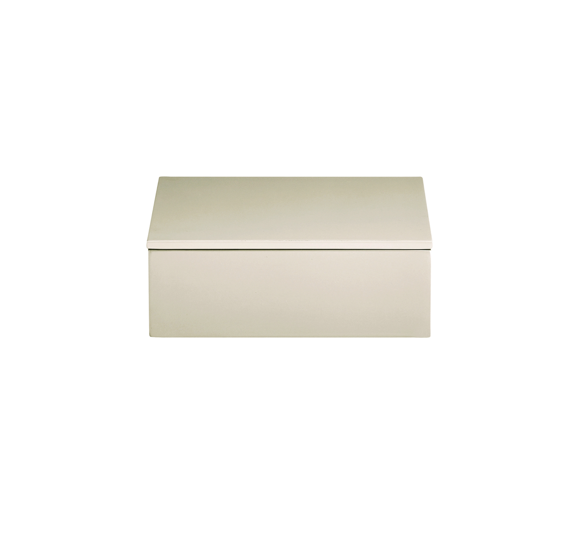 Latte_Lux_Box_Deckel_19_19_7_070753_mojoo mojoo LUX BOX WITH LID Lackbox mit Deckel, latte/creme 19 x 19 x 7 cm