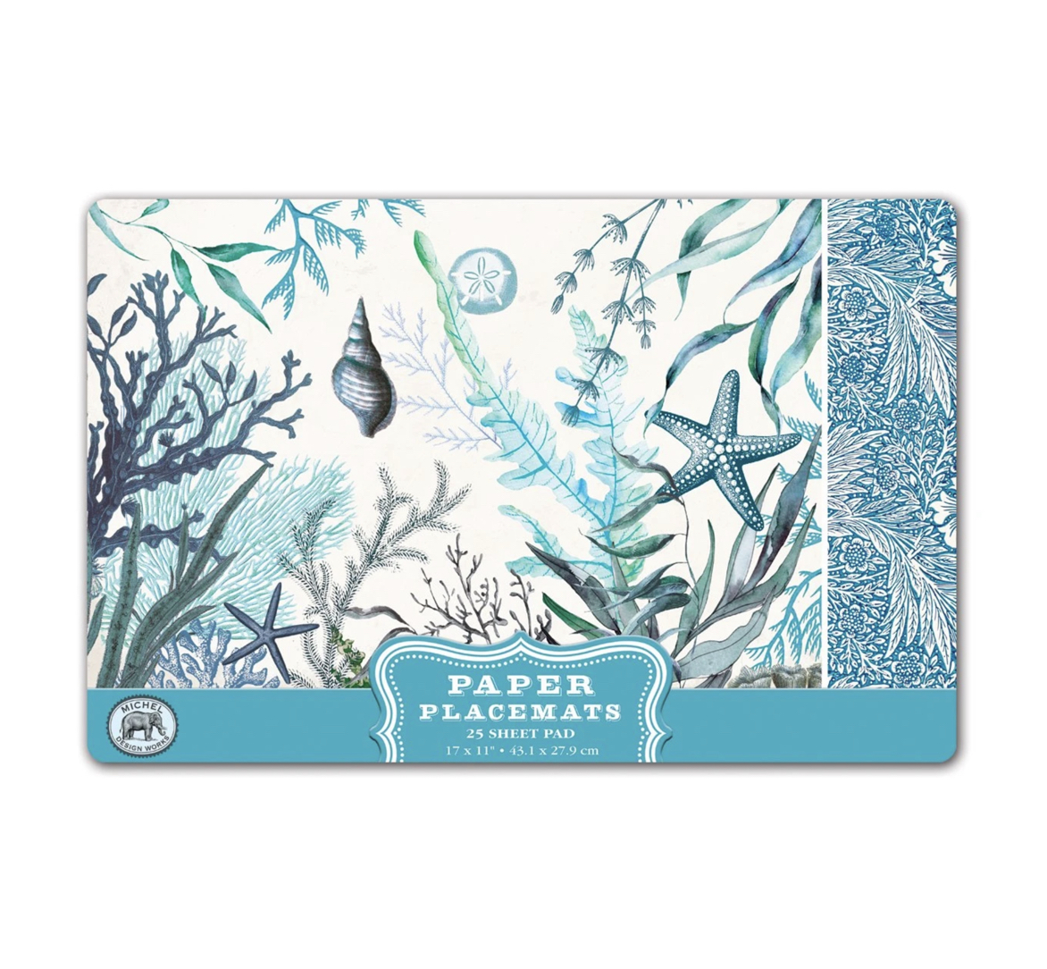 PM352_Ocean_Tide_Platzsets_Placemats_MDW Michel Design Works Paper Placemats Platzsets OCEAN TIDE