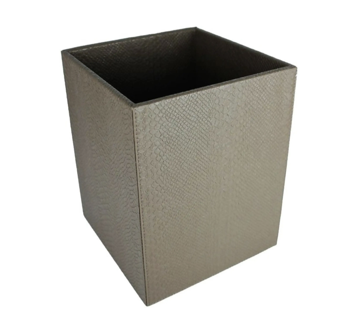 Python_Papierkorb_taupe_Signature_Home_Collection Signature Home Collection PYTHON WASTEPAPER BASKET Reptiloptik-Papierkorb, taupe