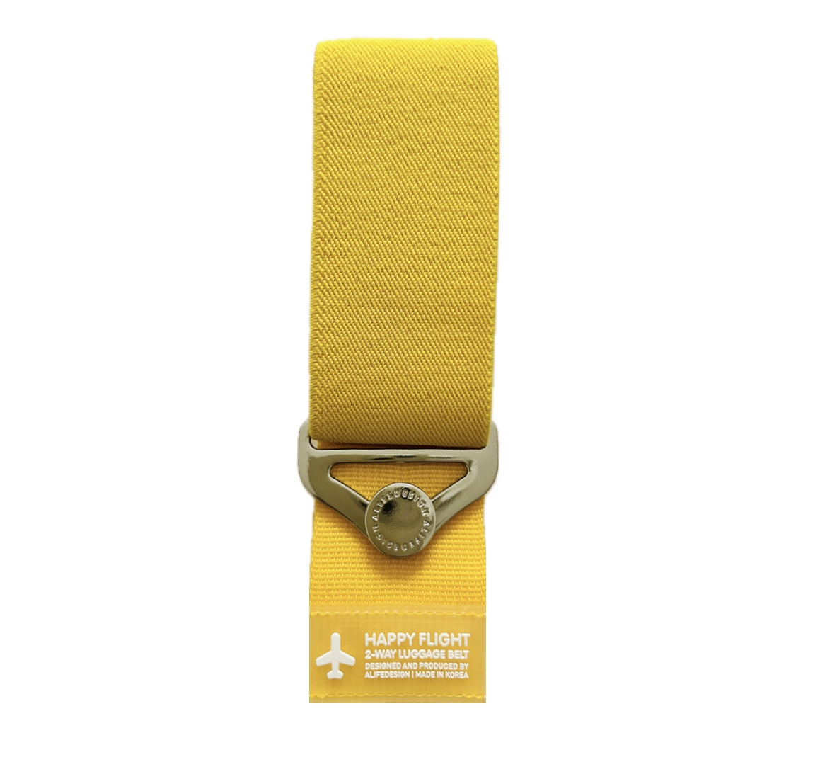 Luggage_Belt_2-Way_Happy-Flight_yellow_Alife_Design Alife Design HAPPY FLIGHT 2-WAY LUGGAGE BELT Koffergürtel, gelb