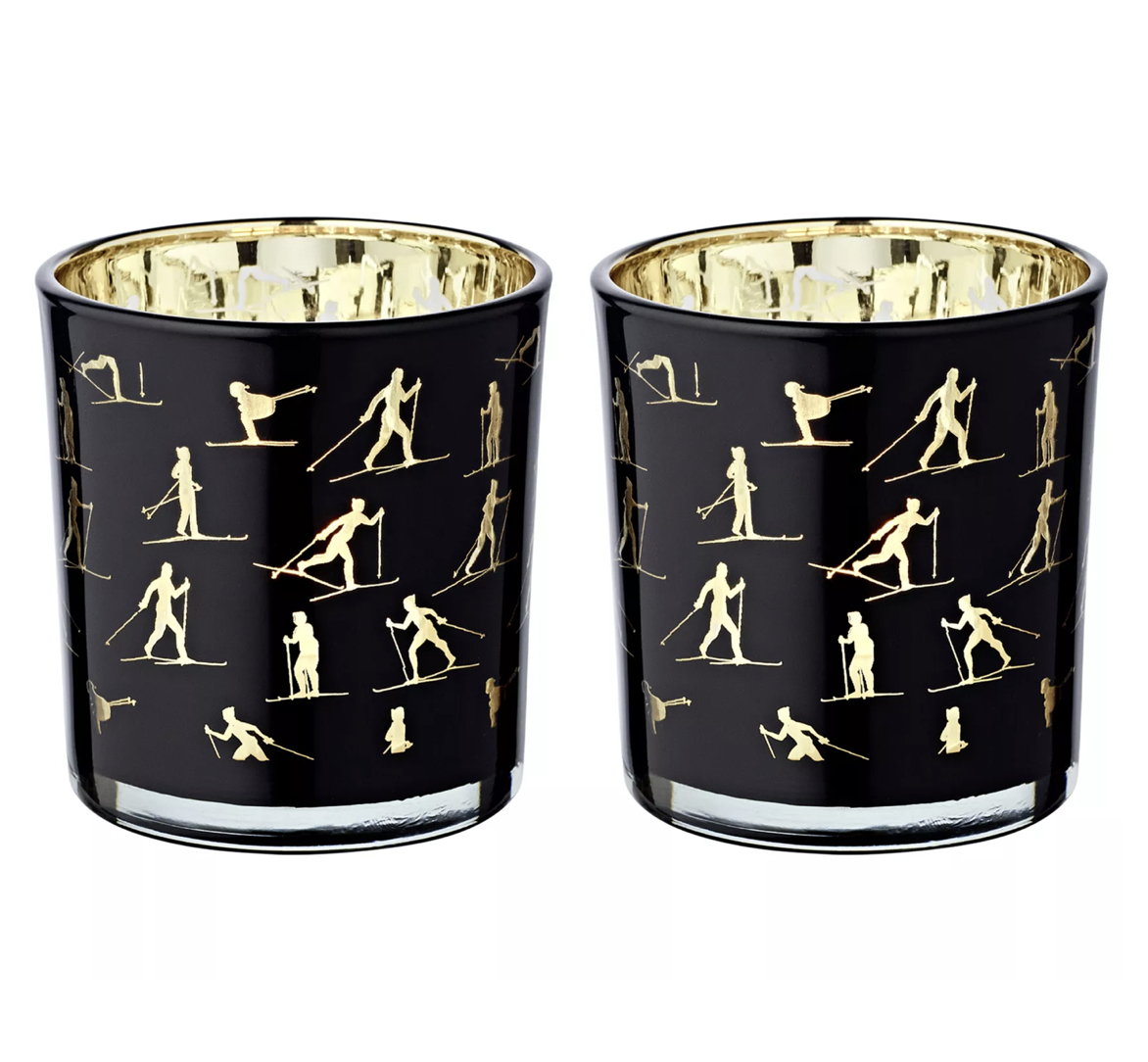 Edzard MONTY GLASS LANTERNS, Glas-Windlichter, 2er Set