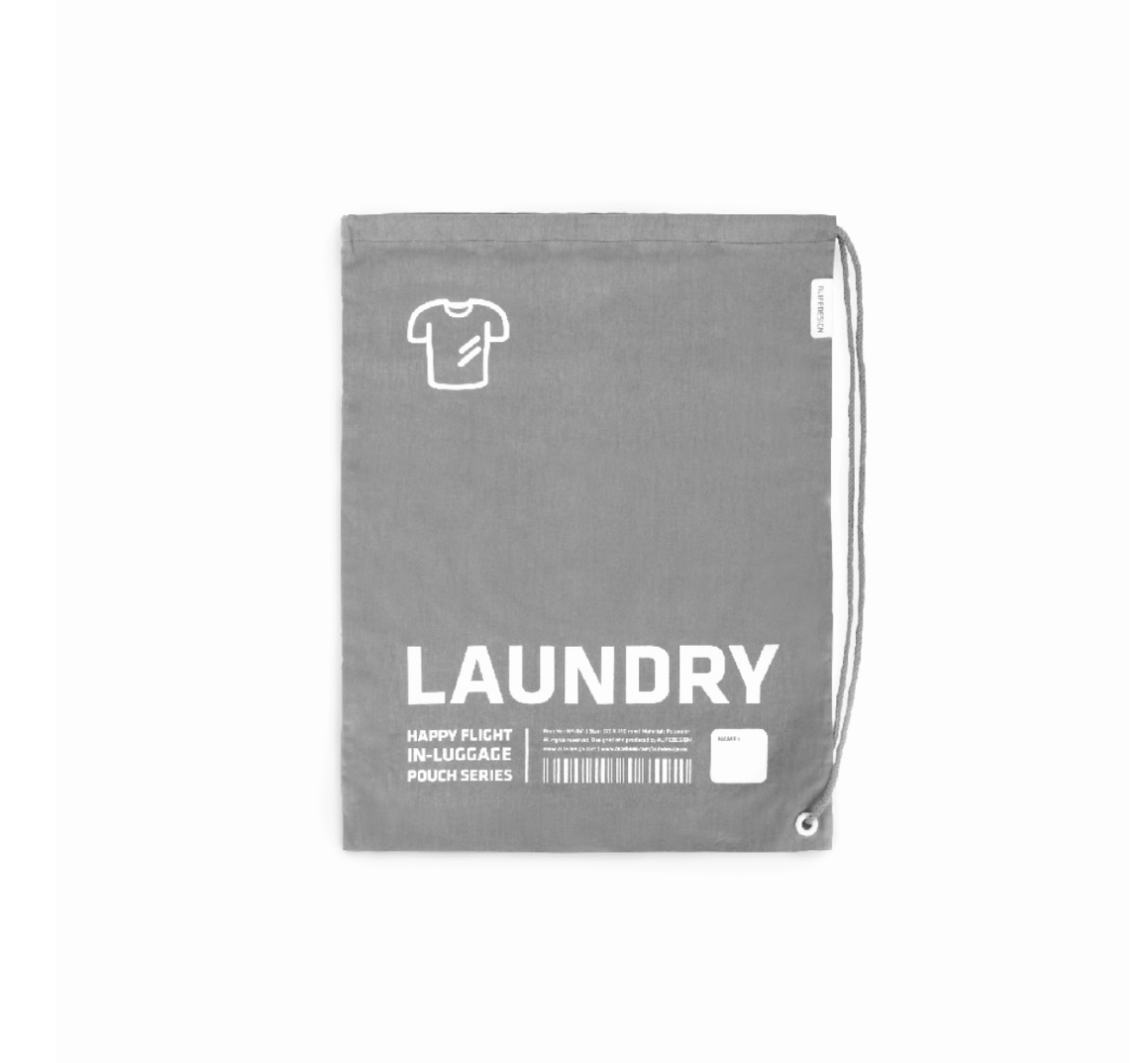 Laundry_Grey_In_Luggage_Schmutzw-sche_Beutel_grau_Alife Alife Design LAUNDRY IN-LUGGAGE POUCH Beutel Schmutzwäsche grau