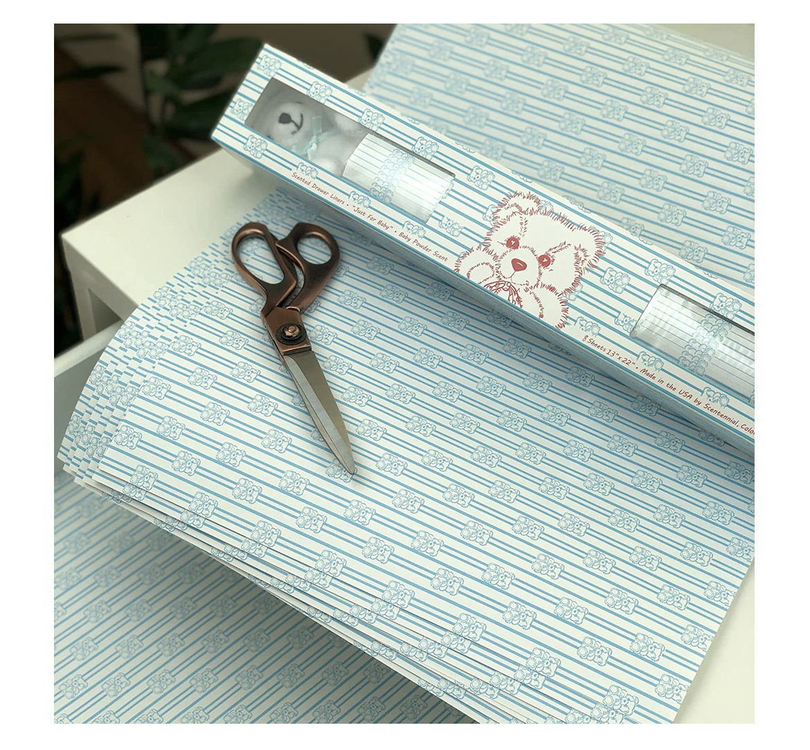 Blue_Baby_Drawer_Liners_Scentennials Scentennials JUST FOR BABY BLUE Schubladenpapier Schrankpapier Duftpapier
