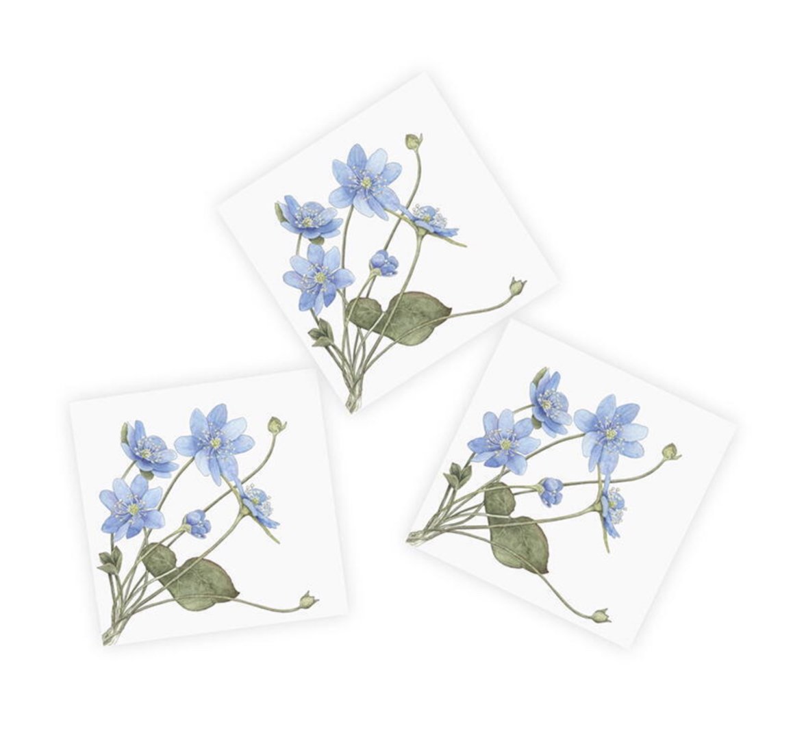 Blue_Anemone_Napkins_KoustrupCo Koustrup Co BLUE ANEMONE 3-lagige Servietten 20er Pack