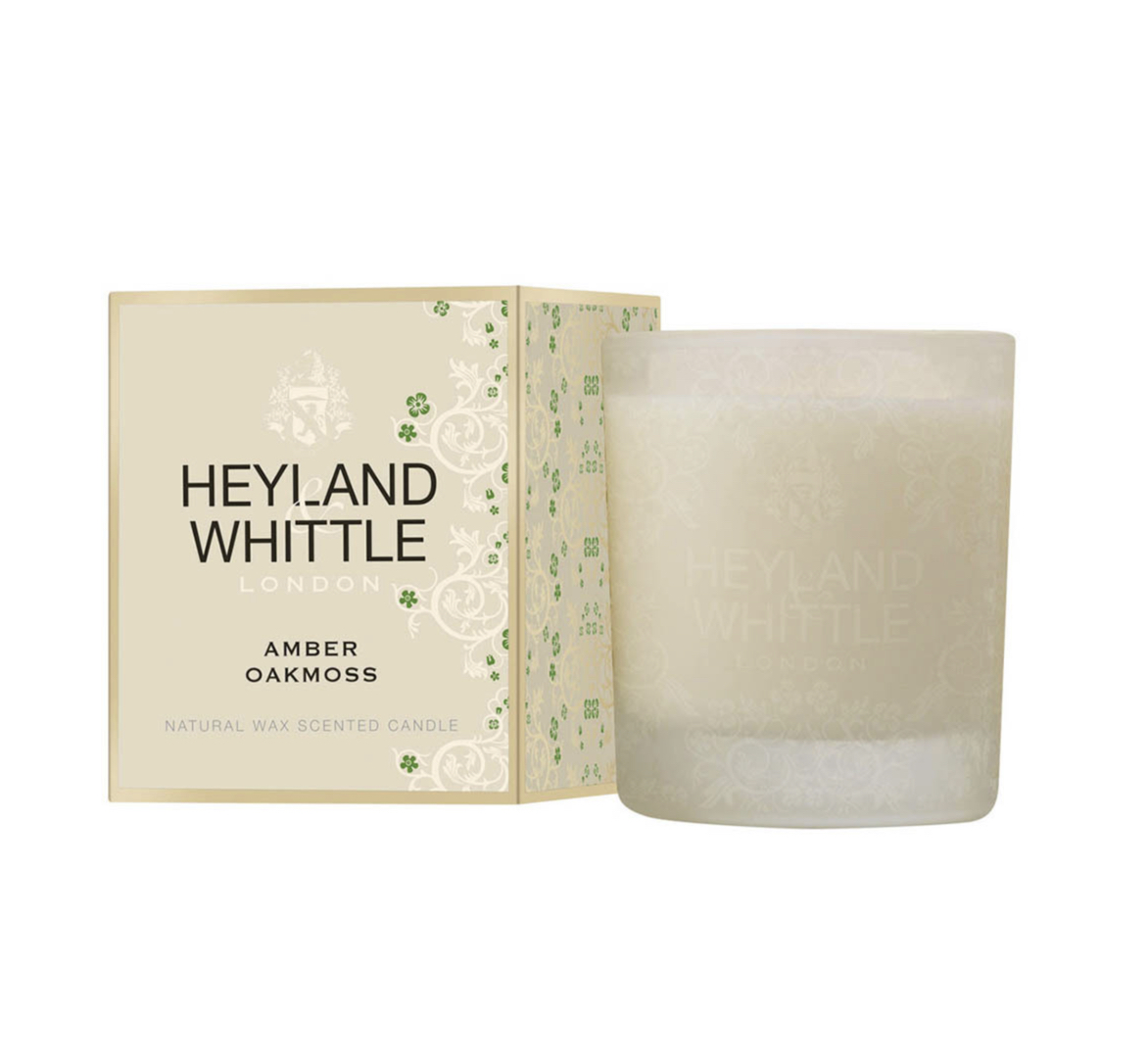 Amber_Oakmoss_Duftkerze_Heyland_Whittle Heyland Whittle AMBER OAKMOSS Duftkerze im Glas
