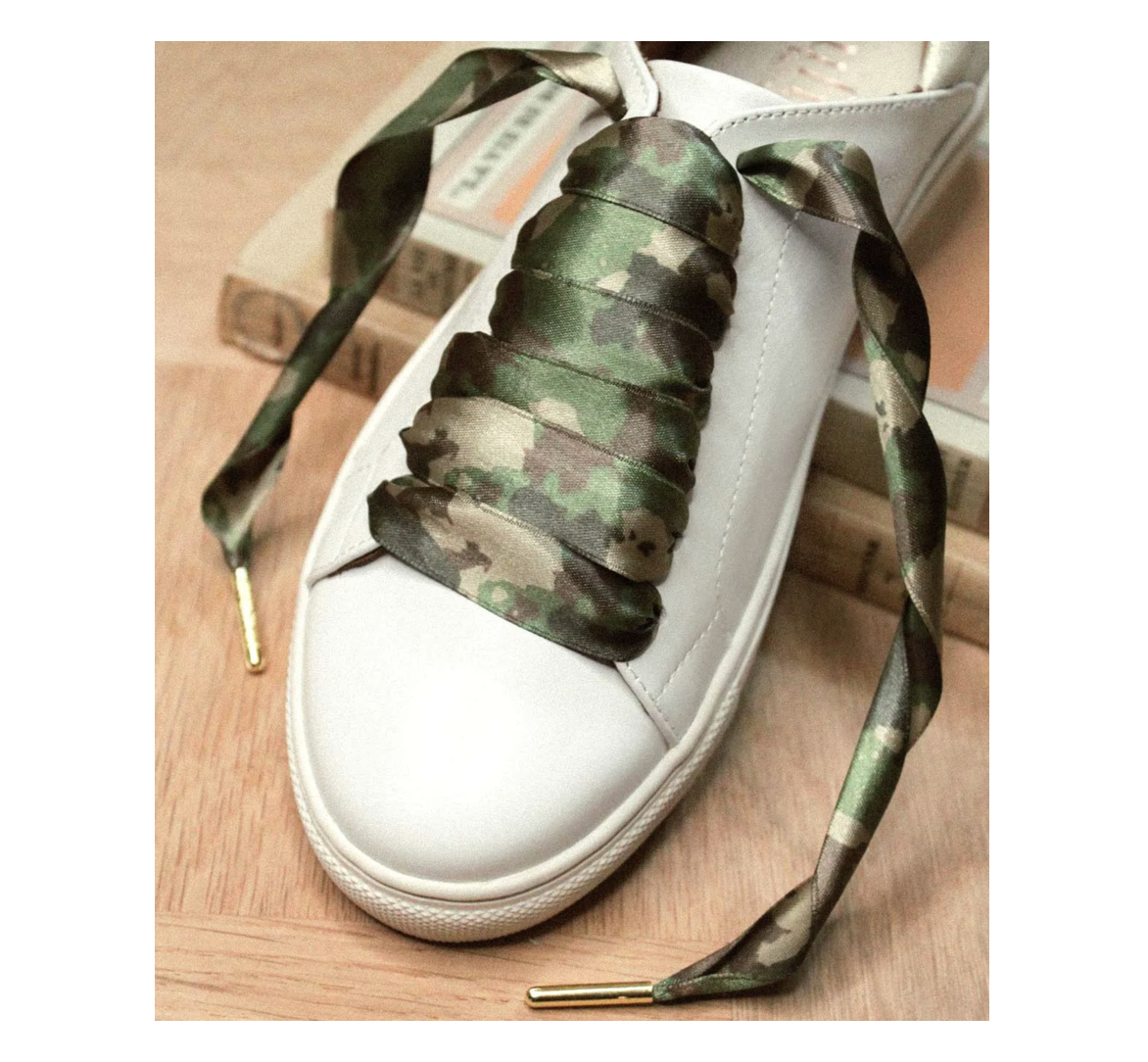 Lacets_Camouflage_Froufrouz_2 froufrouz CAMOUFLAGE SHOELACES, Satin-Schnürsenkel, Paar