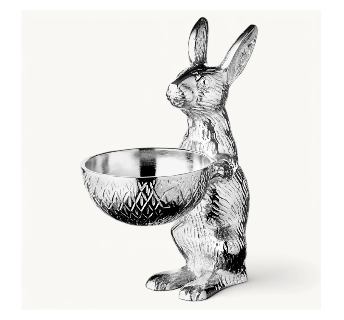 Edzard BERT HARE with BOWL, Hase mit Schale (Höhe 22 cm)