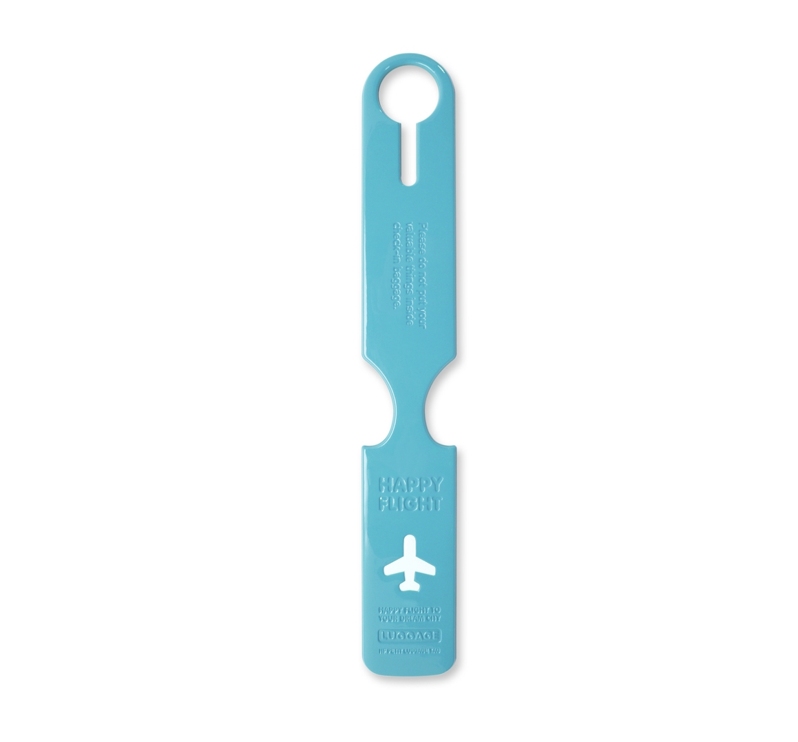 Luggage_Tag_Petit_Happy-Flight_blue_Alife_Design Alife Design HAPPY FLIGHT  PETIT LUGGAGE TAG Gepäckanhänger blau