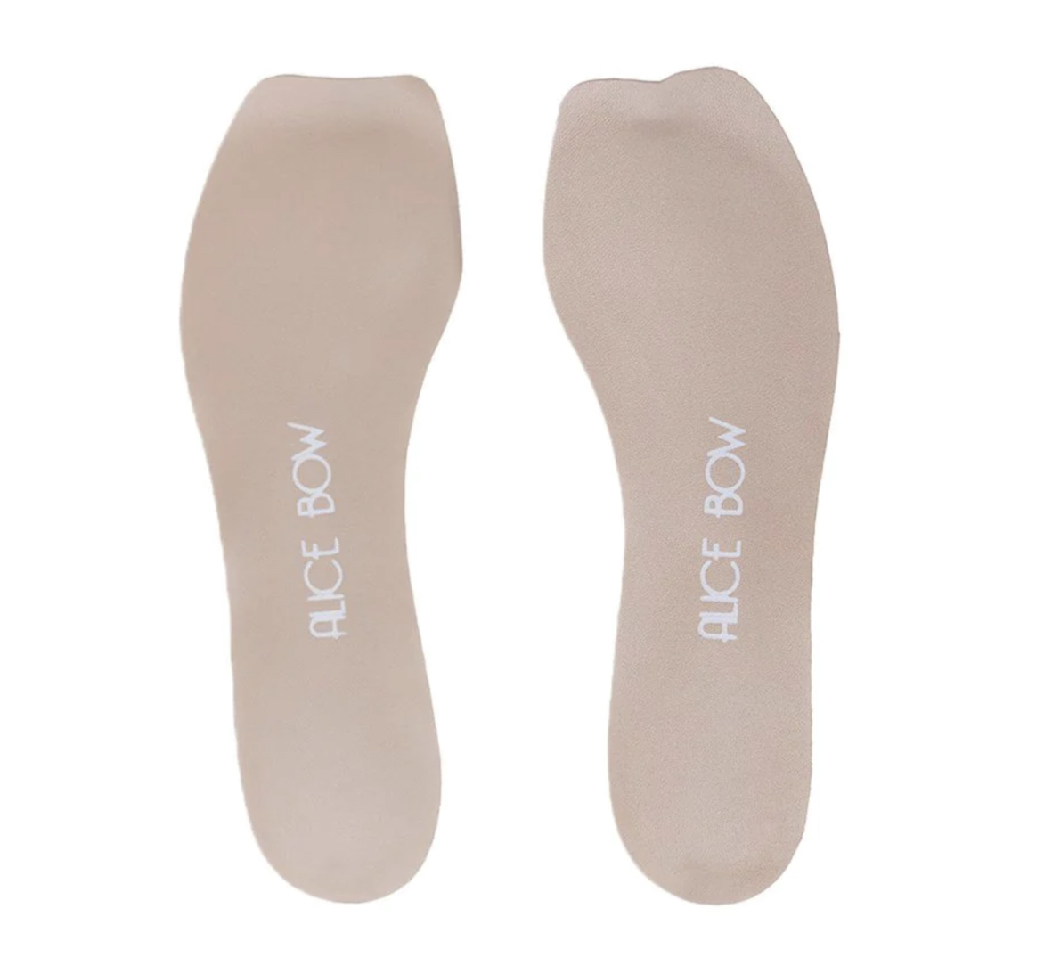 Soft_Sand_High_Heels_Flats_Alice_Bow2 Alice Bow INSOLES for HIGH HEELS & FLATS Leder-Einlegesohlen Soft Sand